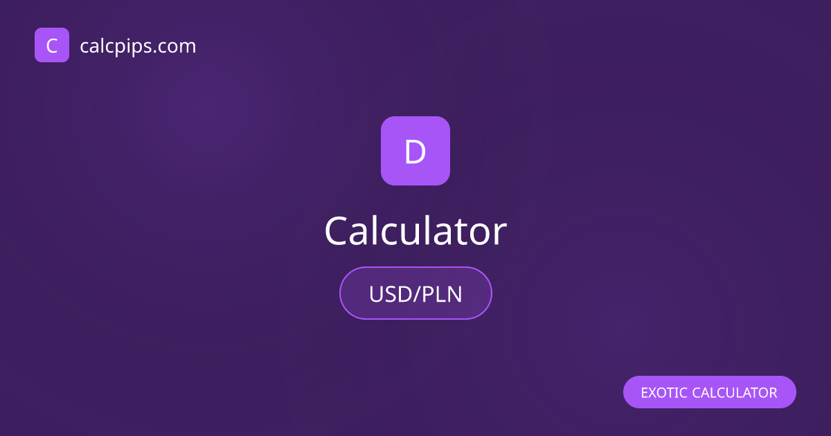 USD/PLN Drawdown Calculator – Calculate Recovery & Risk | CalcPips.com ...